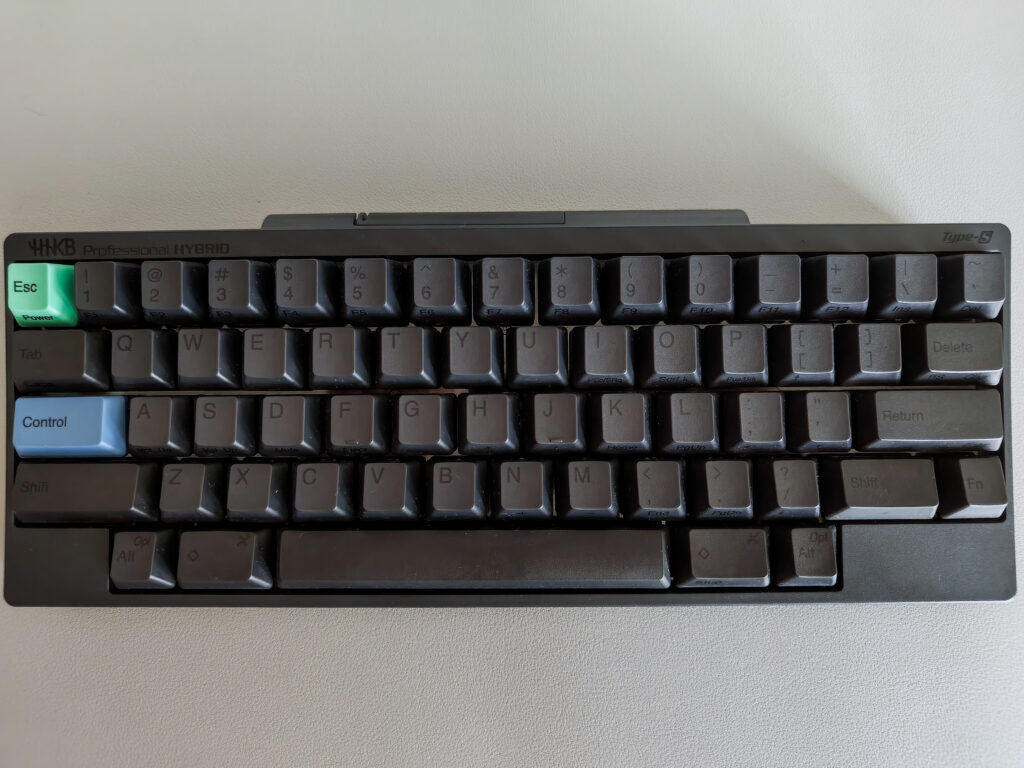 HHKB Hybrid Type-Sの真上から撮影した写真