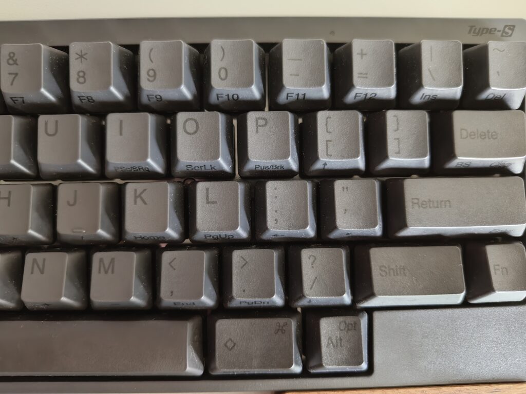 間違えやすいHHKB Hybrid Type-Sの記号の写真