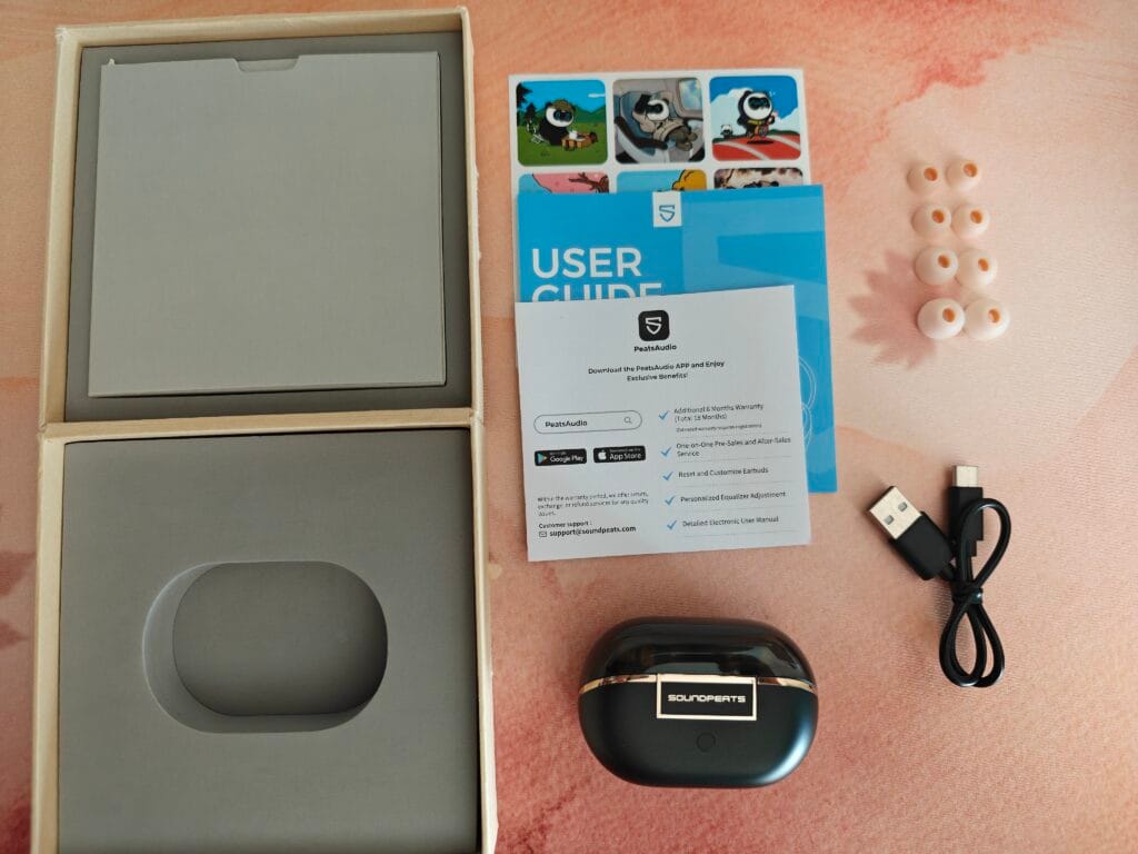 SOUNDPEATS H3の付属品