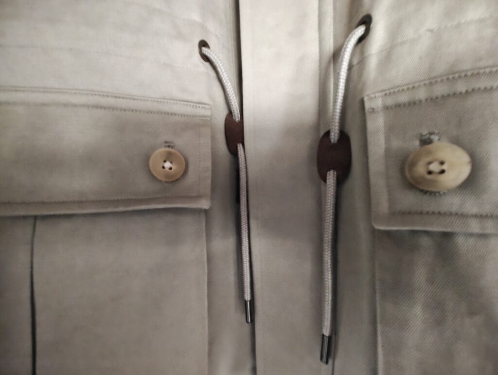 Cirnier(コルニエ)レザーカラーブルゾンのドローコード