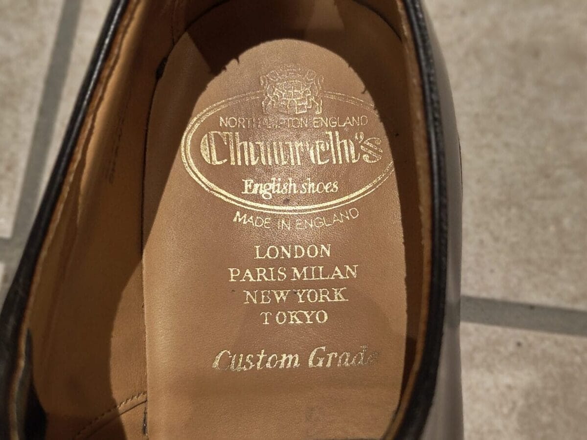 シャノンの内装の革ライニング&刻印の美しさ