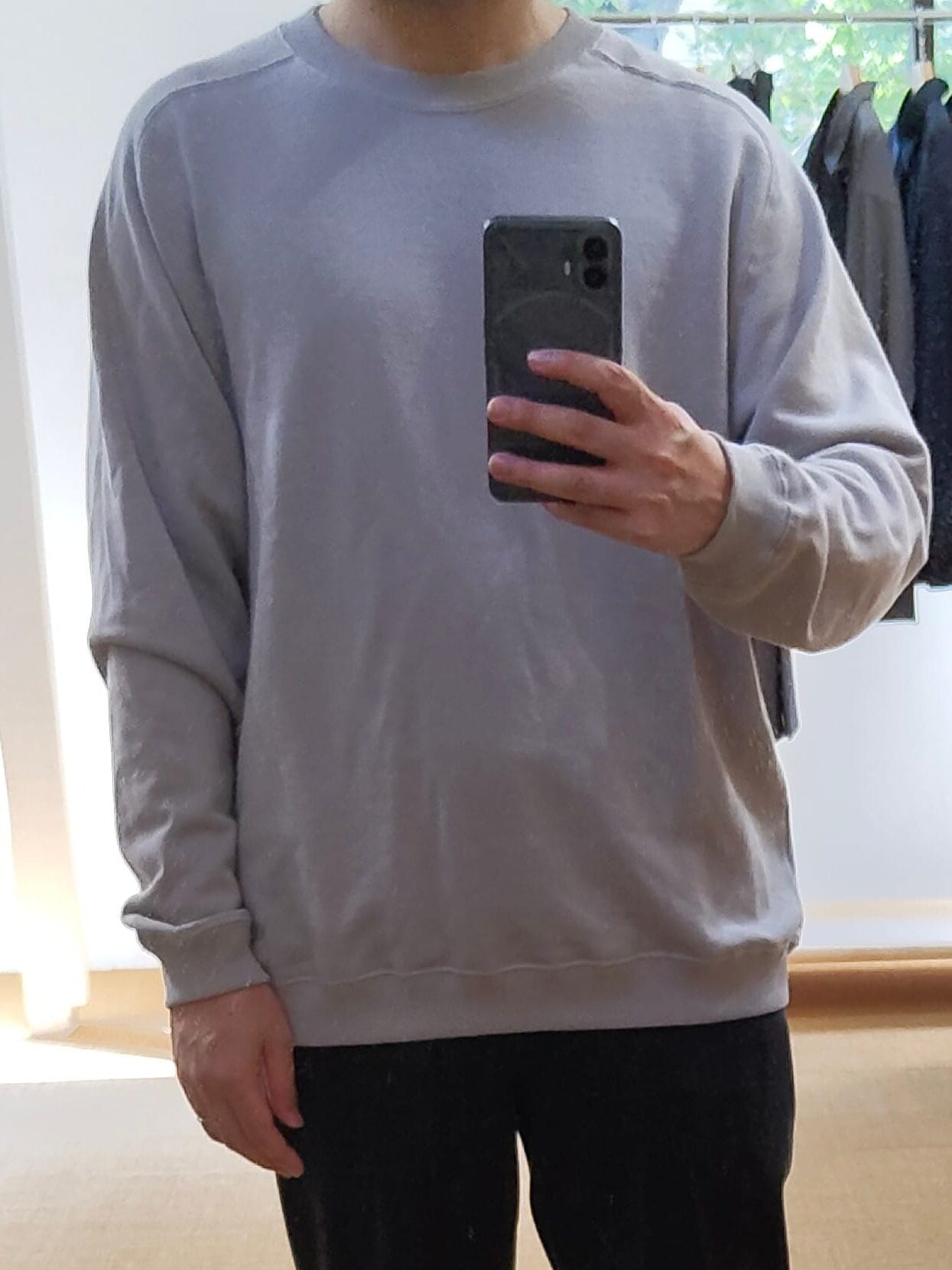 cornierのSUPIMA AGING JERSEY SWEAT SHIRTS着用写真