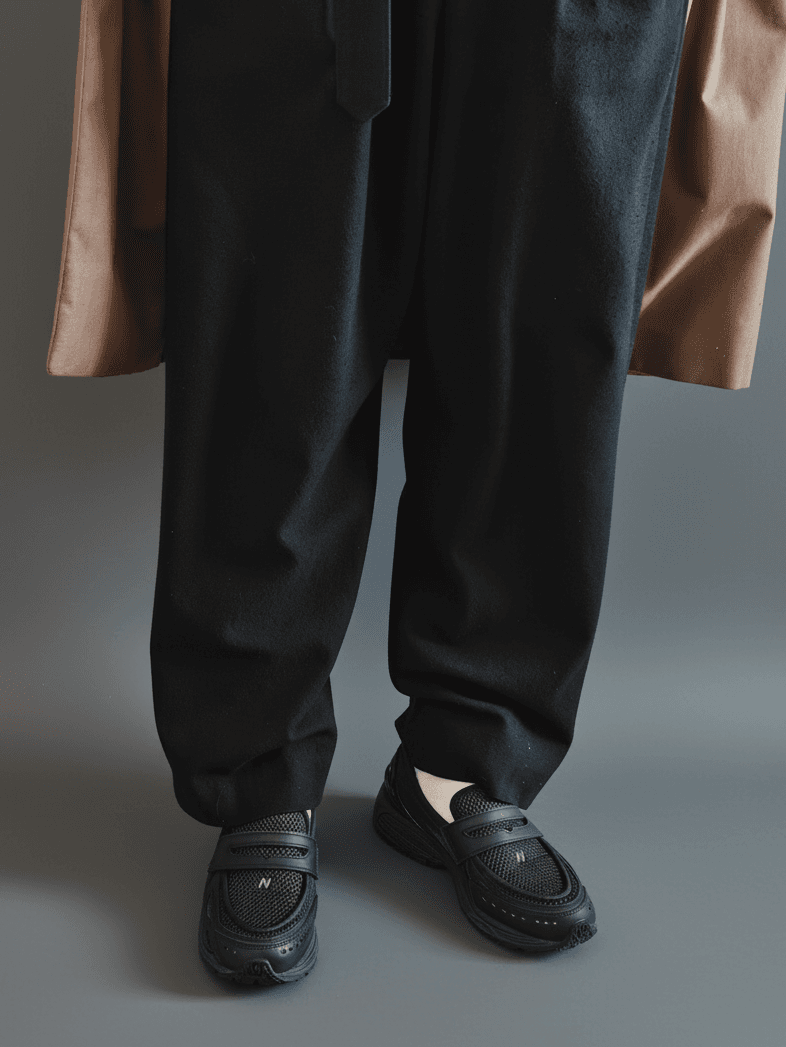 New Balance 1906Lのワイドパンツとのコーディネート