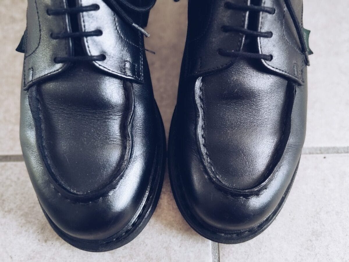 シャンボードのシワの入り方が分かる写真