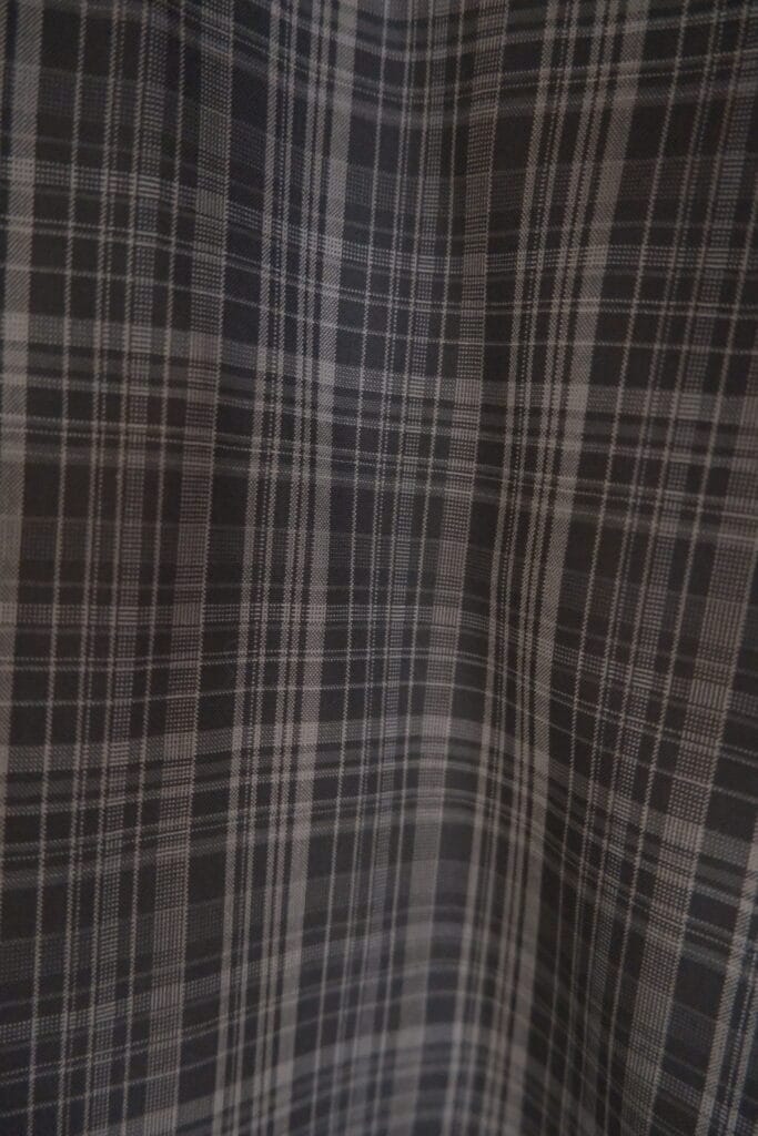 Cornier(コルニエ) 26SS Super180's ウールチェックシャツのチェック柄、生地感