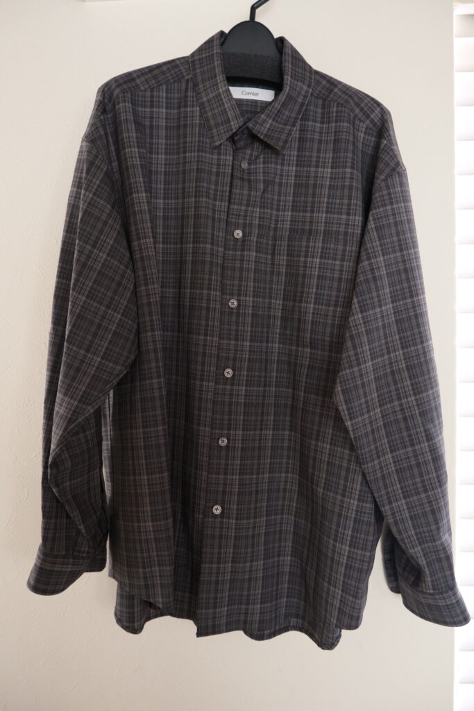 Cornier(コルニエ) 26SS Super180's ウールチェックシャツ