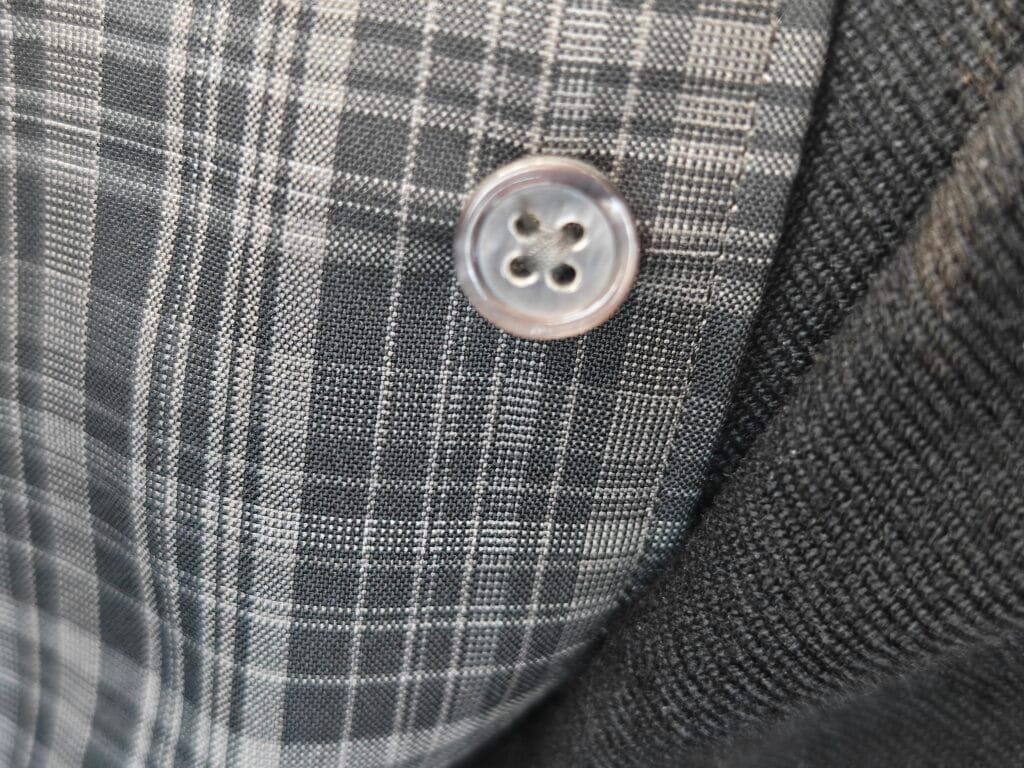 Cornier(コルニエ) 26SS Super180's ウールチェックシャツ 貝ボタン